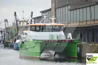 Vėjo jėgainių aptarnavimo laivas parduodamas
