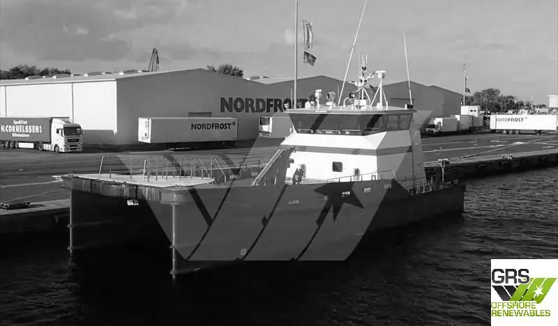 Vėjo jėgainių aptarnavimo laivas parduodamas