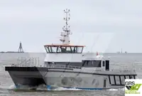 Vėjo jėgainių aptarnavimo laivas parduodamas