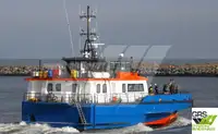 Vėjo jėgainių aptarnavimo laivas parduodamas