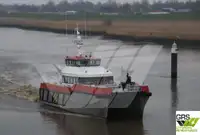 Vėjo jėgainių aptarnavimo laivas parduodamas