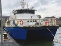 Vėjo jėgainių aptarnavimo laivas parduodamas