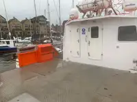 Vėjo jėgainių aptarnavimo laivas parduodamas