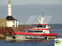 Vėjo jėgainių aptarnavimo laivas parduodamas