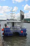Vėjo jėgainių aptarnavimo laivas parduodamas