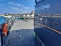 Vėjo jėgainių aptarnavimo laivas parduodamas