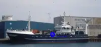Laivas žuvims perdirbti ir pristatyti parduodamas