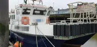 Vėjo jėgainių aptarnavimo laivas parduodamas