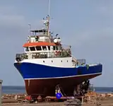 Žvejybos laivas su žiediniu tinklu parduodamas