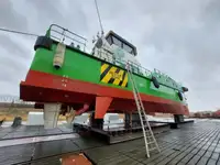 Vėjo jėgainių aptarnavimo laivas parduodamas