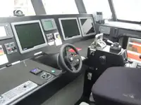 Vėjo jėgainių aptarnavimo laivas parduodamas