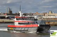 Vėjo jėgainių aptarnavimo laivas parduodamas