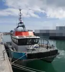 Vėjo jėgainių aptarnavimo laivas parduodamas