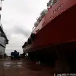 Įgulos laivas parduodamas