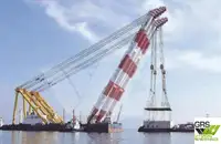 Laivas su kranu Parduodama