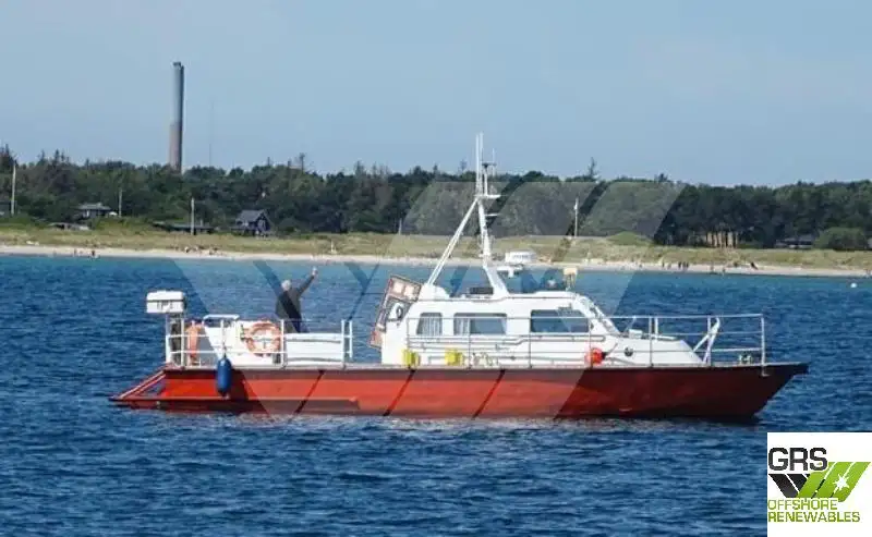 Vėjo jėgainių aptarnavimo laivas parduodamas