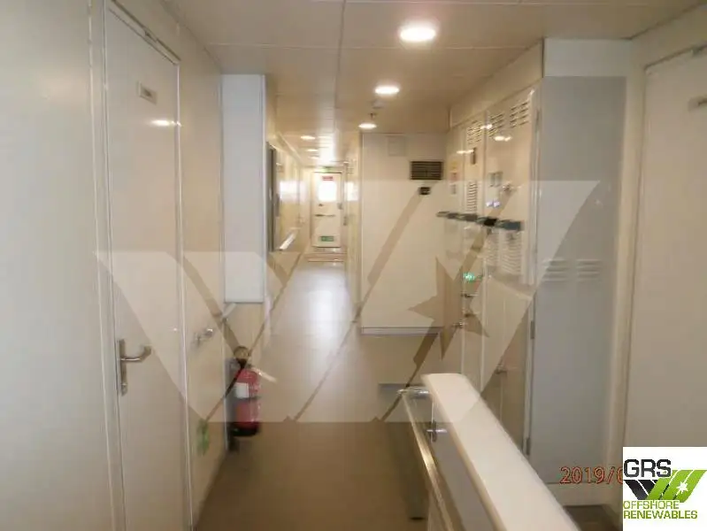 Vėjo jėgainių aptarnavimo laivas parduodamas