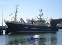 Laivas žuvims perdirbti ir pristatyti parduodamas
