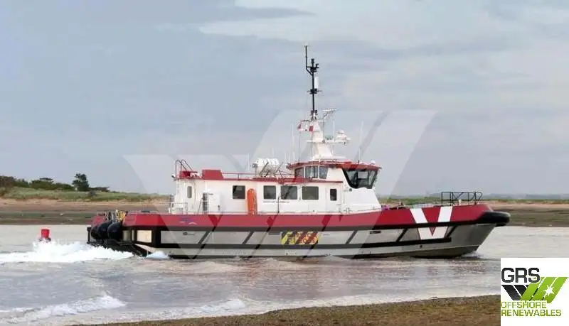 Vėjo jėgainių aptarnavimo laivas parduodamas