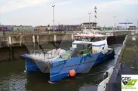 Vėjo jėgainių aptarnavimo laivas parduodamas