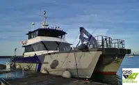 Vėjo jėgainių aptarnavimo laivas parduodamas