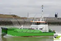 Vėjo jėgainių aptarnavimo laivas parduodamas