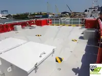 Vėjo jėgainių aptarnavimo laivas parduodamas