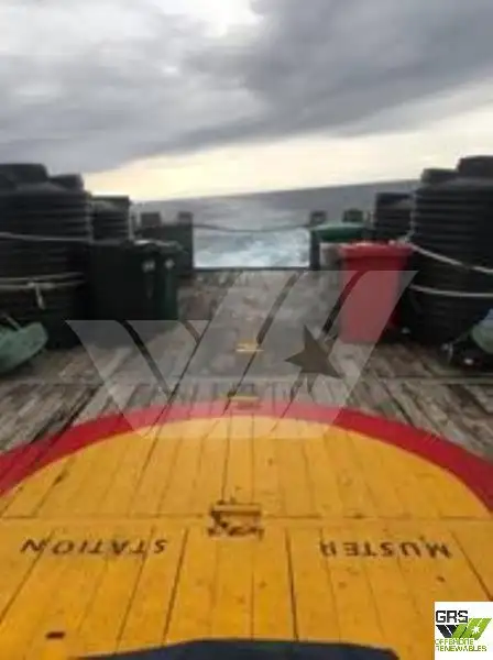 Vėjo jėgainių aptarnavimo laivas parduodamas